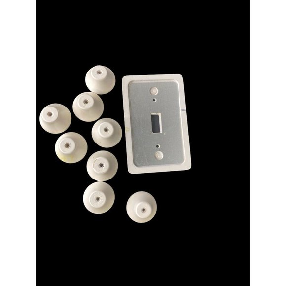 Children’s Vintage Drawer Ceramic Knobs and Light Switch Set Sailboat Nautical - Picture 4 of 4